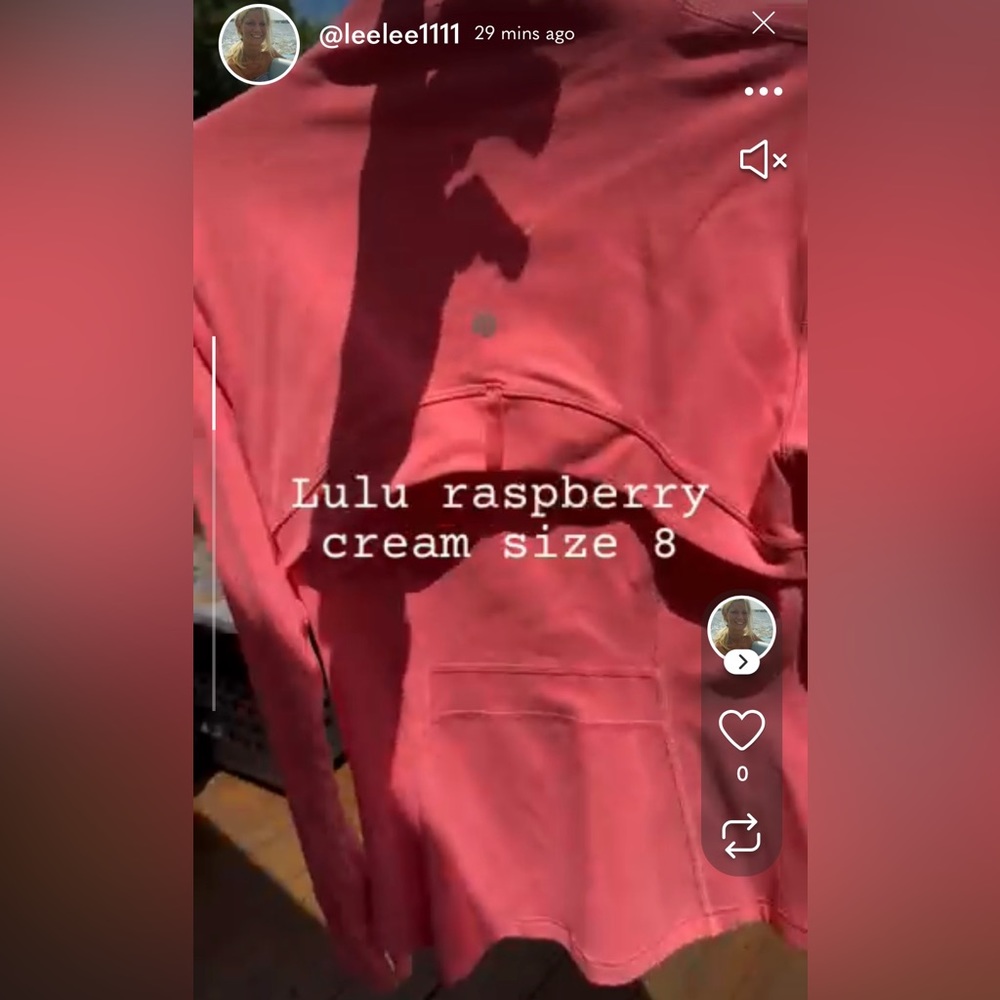 Lululemon Raspberry Cream define jacket NWOT - Picture 3 of 8